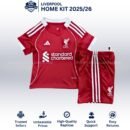 Liverpool Home Kids Football Kit 25/26 - Front View