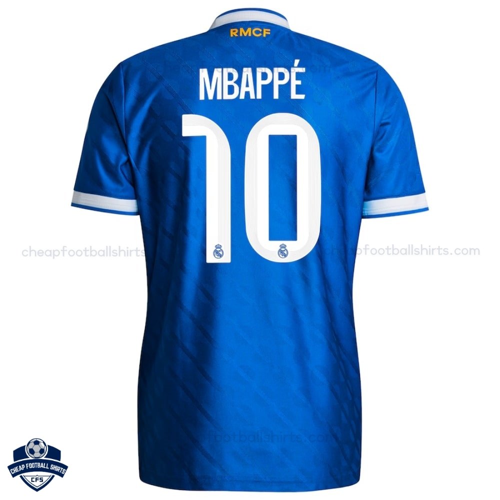 Real Madrid Third Men Football Shirt 25/26 MBAPPE 10 - Back View