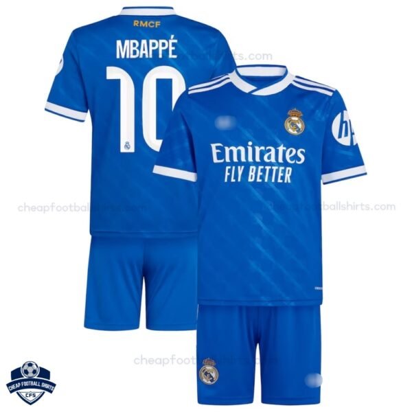 Real Madrid Third Kids Football Kit 25/26 MBAPPE 10 - Overview