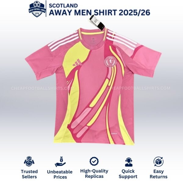 Scotland Away Men Football Shirt 25/26 - Front View
