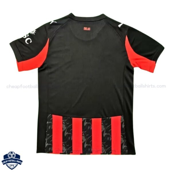 AC Milan Home Men Football Shirt 25/26 - Back View