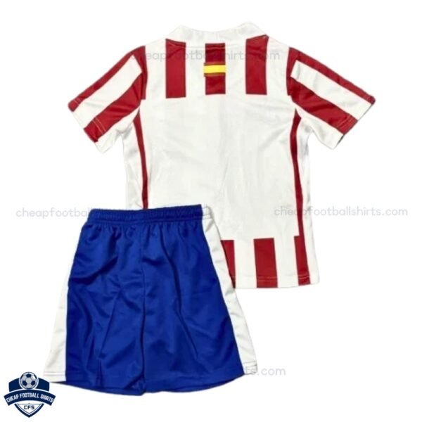 Atletico Madrid Home Kids Football Kit 25/26 - Back View