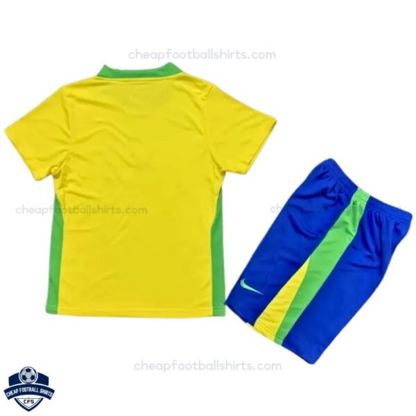 Brazil Home Kids Football Kit 25/26 - Back View