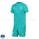 Everton Goalkeeper Blue Kids Football Kit 24/25 - Front View