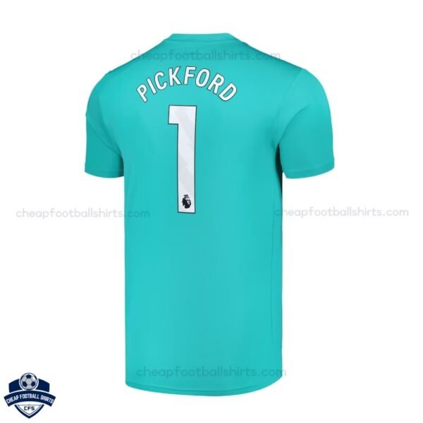 Everton Blue Goalkeeper Men Football Shirt 24/25 PICKFORD 1 - Back View