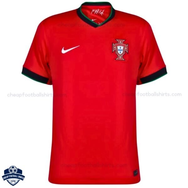 Portugal Home Men Football Shirt 24/25 - Front View