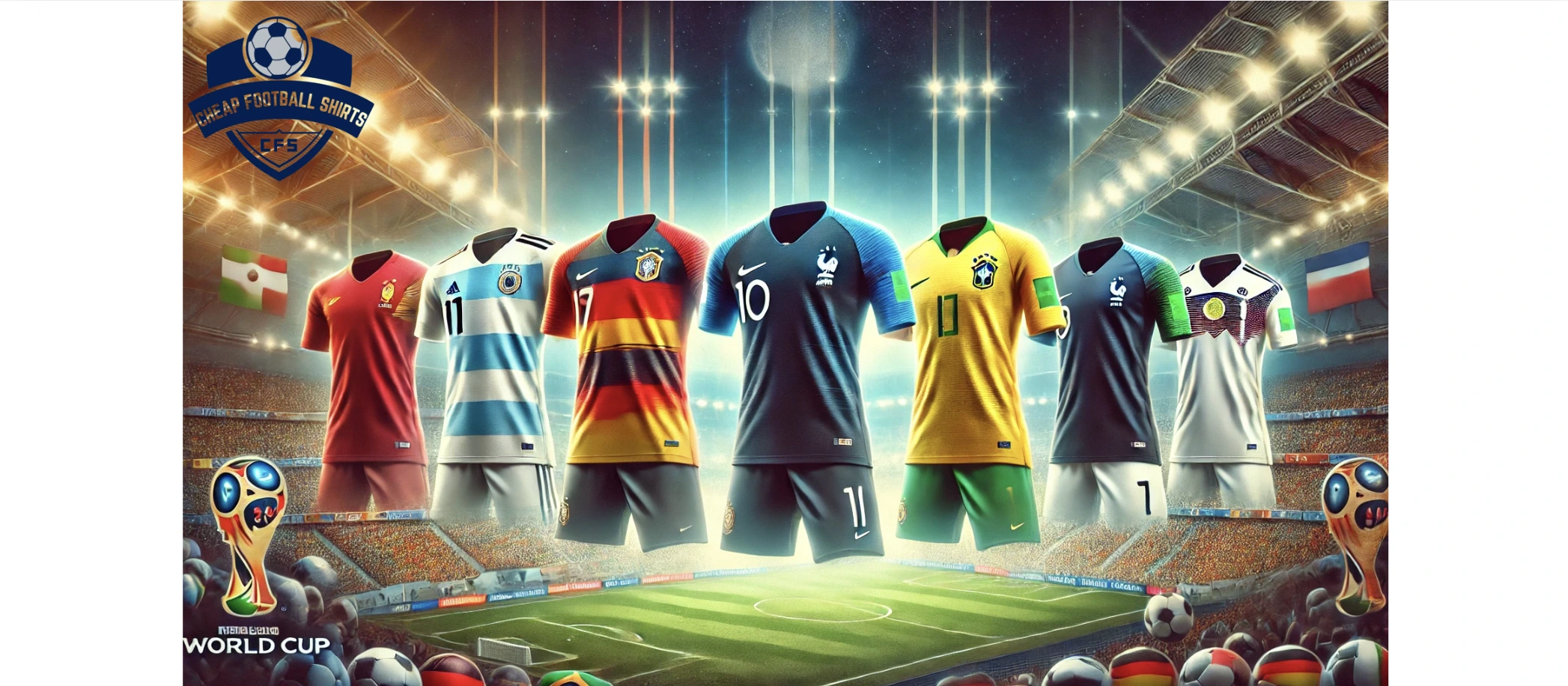 Kits from the 2018 World Cup