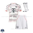 Bayern Munich Away Kids Cheap Football Kit 2025/26 - Front View with socks