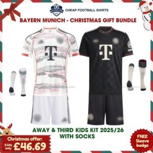 Bayern Munich Christmas Football Gift Bundle 25/26 - Away & Third