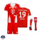Bayern Munich DAVIES 19 Home Kids Cheap Football Kit 2025/26 With Socks - Overview