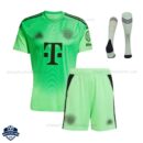 Bayern Munich Goalkeeper Kids Cheap Football Kit 2025/26 - Front View