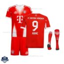 Bayern Munich KANE 9 Home Kids Cheap Football Kit 2025/26 With Socks - Overview