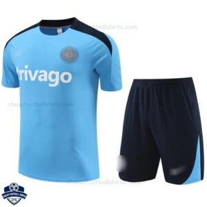 Chelsea Light Blue Training Kids Football Kit 24/25 - Front View