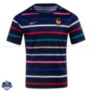 France Navy Pre-Match Men Football Shirt 24/25 - Front View