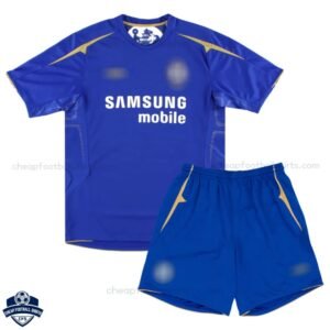 Retro Chelsea Home Kids Football Kit 2005/06 - Front View