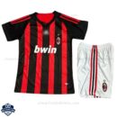 AC Milan Home Kids Football Kit 2008/09 - Front View