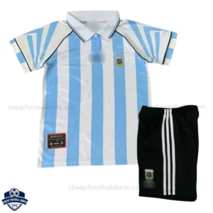 Argentina Home Kids Football Kit 1996 - Front View