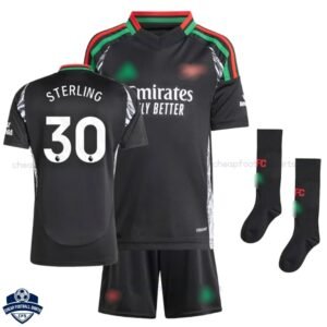 Arsenal Away Kids Football Kit 24/25 STERLING 30 - Over View