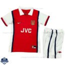Arsenal Home Kids Football Kit 1998/99 - Front View