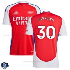 Arsenal STERLING 30 Home Men Football Shirt 24/25 - Over View