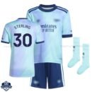 Arsenal Third Kids Football Kit 24/25 STERLING 30 - Over View