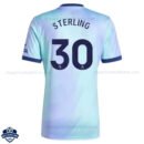Arsenal STERLING 30 Third Men Football Shirt 24/25 - Back View