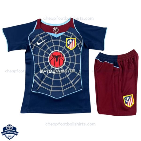 Atletico Madrid Away Kids Football Kit 2004/05 - Front View