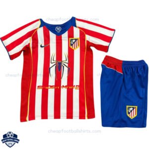 Atletico Madrid Home Kids Football Kit 2004/05 - Front View
