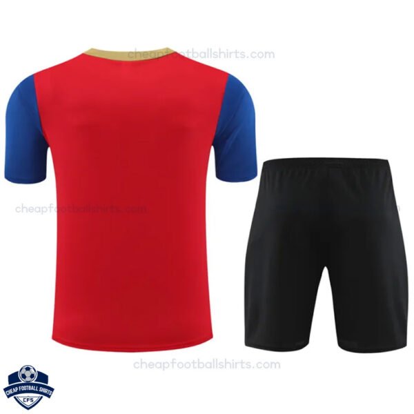 Barcelona Red Blue Training Kids Football Kit 24/25 - Back View