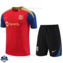 Barcelona Red Blue Training Kids Football Kit 24/25 - Front View