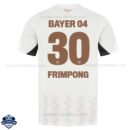 Bayer Leverkusen Away Men Football Shirt 24/25 FRIMPONG 30 - Back View