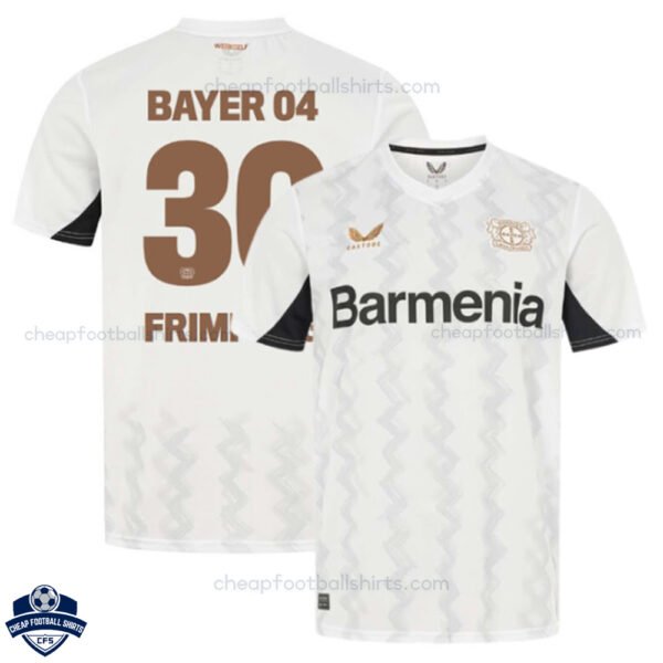 Bayer Leverkusen Away Men Football Shirt 24/25 FRIMPONG 30 - Over View