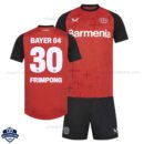 Bayer Leverkusen Home Kids Football Kit 24/25 FRIMPONG 30 - Over View