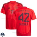 Bayern Munich Home Men Football Shirt 24/25 MUSIALA 42 - Front View
