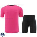 Chelsea Pink Black Training Kids Football Kit 24/25 - Back View