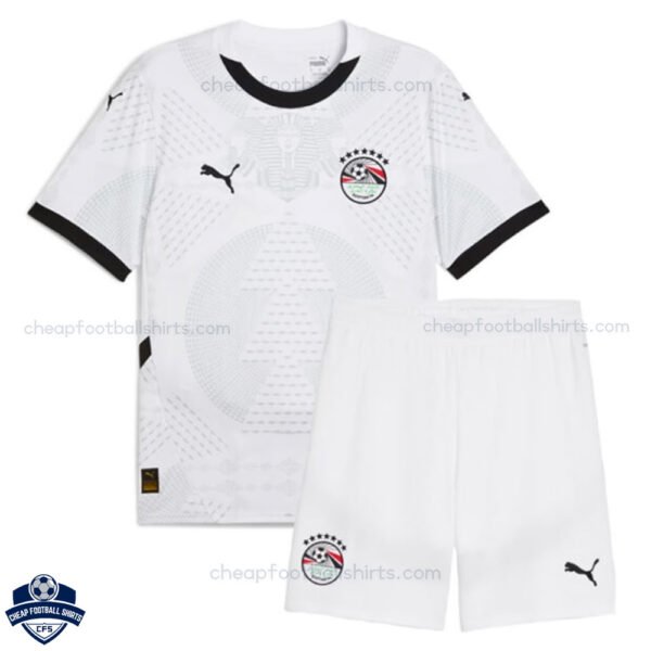 Egypt Away Kids Cheap Football Kit 2025/26 - Front View