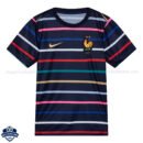 France Navy Pre-Match Men Football Shirt 24/25 - Front View