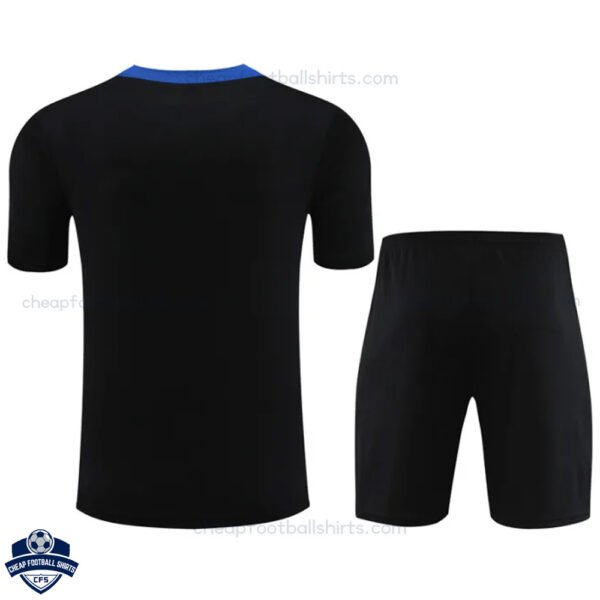 Inter Milan Black Blue Training Kids Football Kit 24/25 - Back View