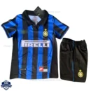 Retro Inter Milan Home Kids Football Kit 1998/99 - Front View