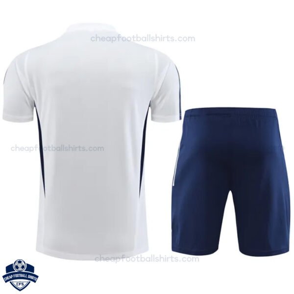Italy White Training Kids Football Kit 24/25 - Back View