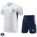 Italy White Training Kids Football Kit 24/25 - Front VIew