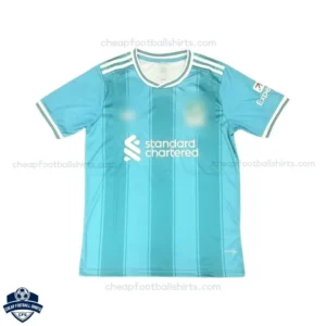 Front View of Liverpool Blue Third Men Cheap Football Shirts 2025/26