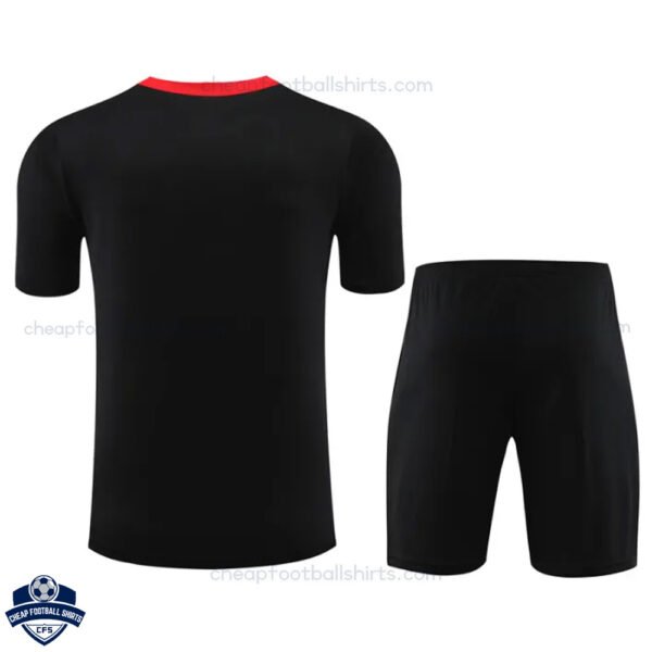 Liverpool Black Red Training Kids Football Kit 24/25 - Back View