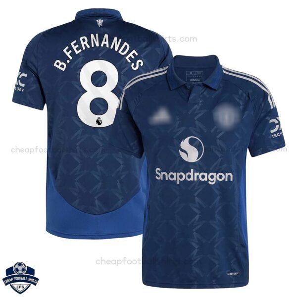 Manchester United Third Men Football Shirt 24/25 B.FERNANDES 8 - Over View