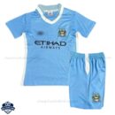 Manchester City Home Kids Football Kit 2011/12 - Front View
