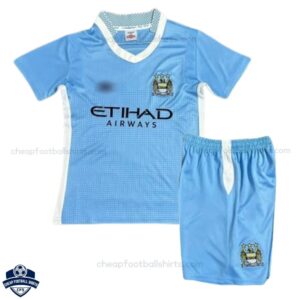 Manchester City Home Kids Football Kit 2011/12 - Front View