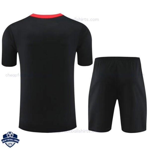 Portugal Black Red Training Kids Football Kit 24/25 - Back View