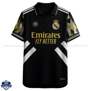 Real Madrid Black Special Edition Men Football Shirt 25/26 - Front View
