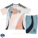 Spain Away Kids Cheap Football Kit 2025/26 - Front View