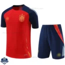 Spain Red Navy Training Kids Football Kit 24/25 - Front View